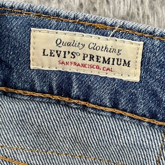 Levis 512 Premium Jeans Mens 30x30 Slim Tapered Medium Wash Denim - Picture 4 of 11